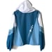 Disney Parks Space Mountain Blue Hooded Wind Breaker Jacket Size Medium Unisex