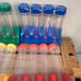 NEW 20 Piece Student/Science/School Plastic Test Tubes with Stands
