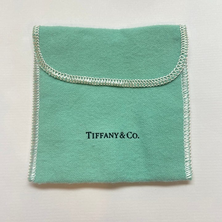 NEW Authentic Tiffany & Co Blue Suede Jewelry Pouch Size Small (1 piece)