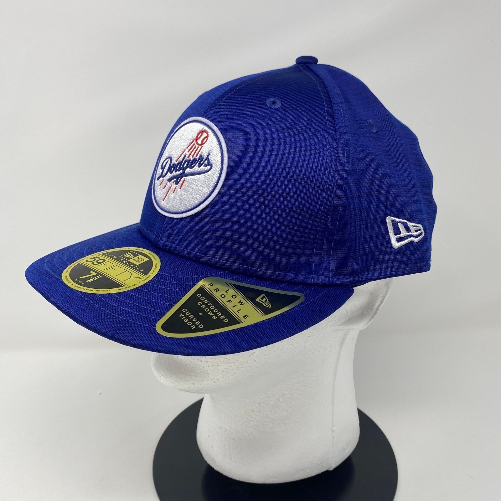New Era Los Angeles Dodgers Blue Fitted Baseball Cap Size 7 5/8” NEW