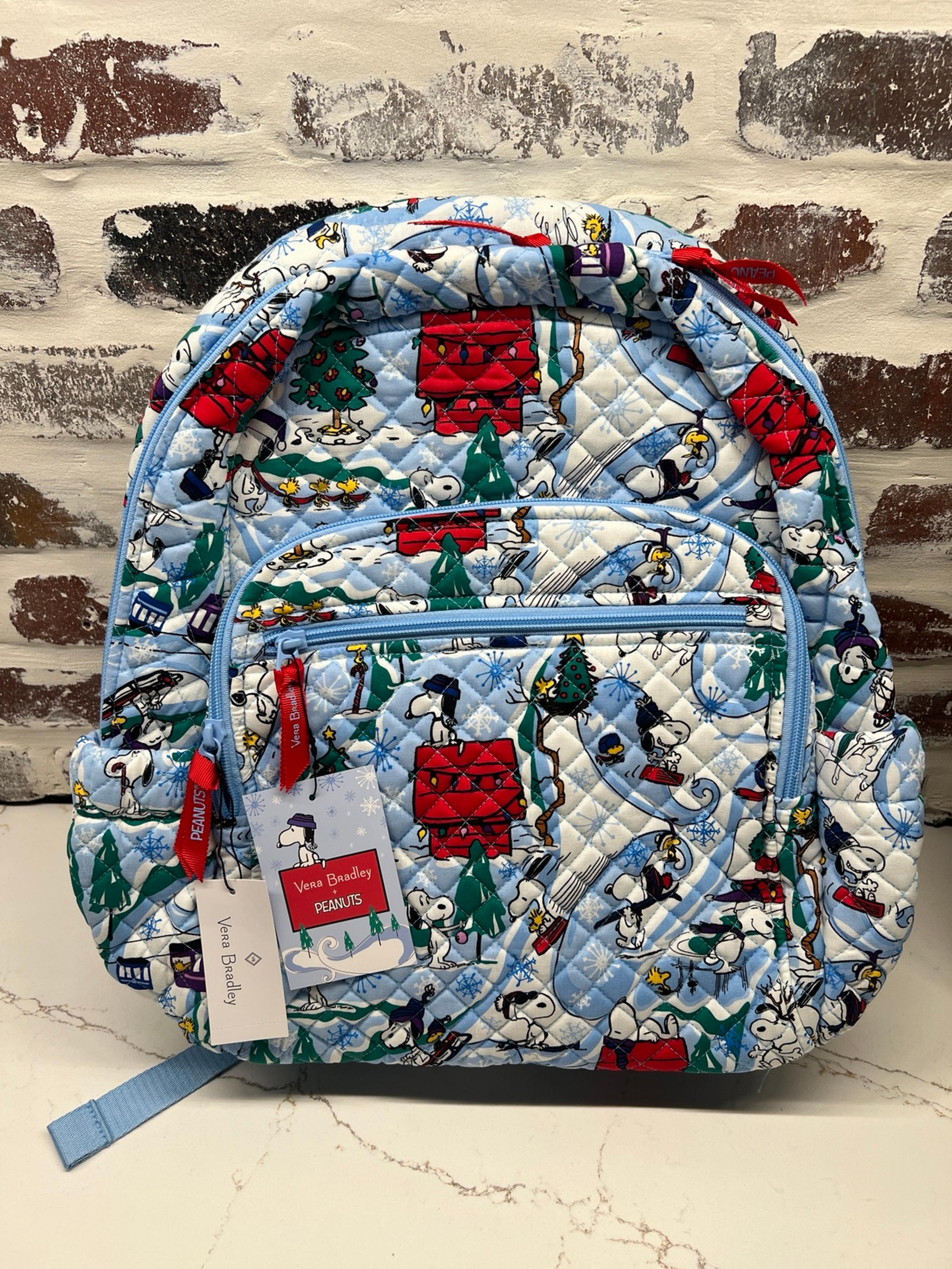 Vera Bradley Campus Backpack Ski Slope Snoopy