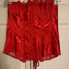 Red Floral Corset