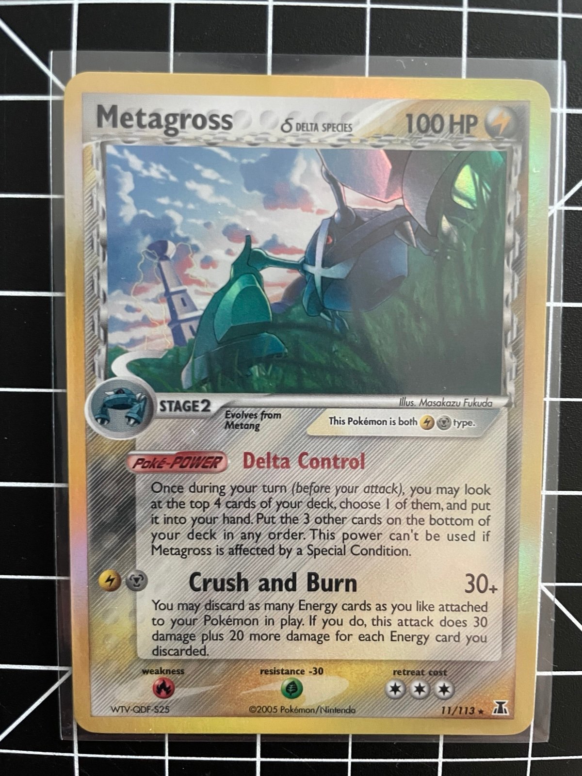 2005 Pokémon TCG EX Delta Species #11 Metagross Holofoil (NM)