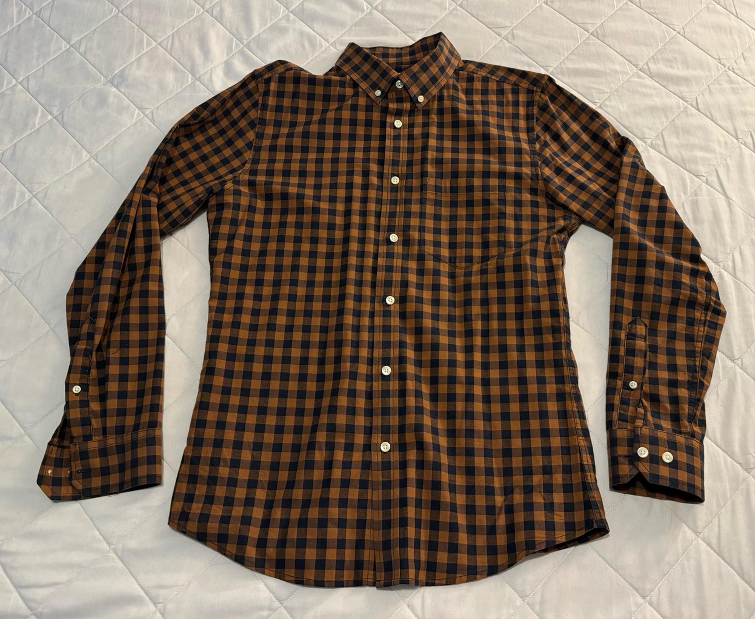 Goodfellow & Co Long Sleeve Button Down Dress Casual Shirt Slim Fit Men M Orange