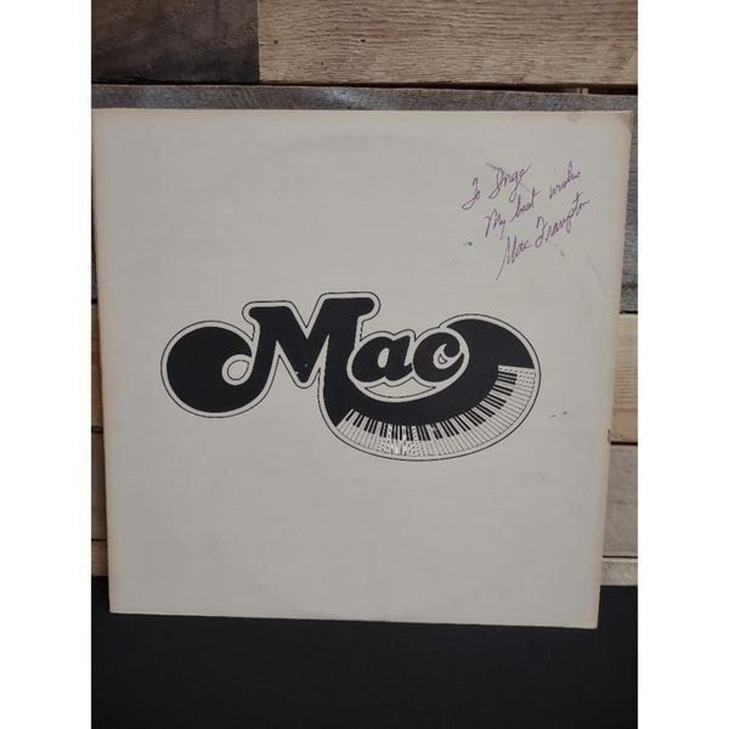 VTG Autographed Mac Frampton Self Titled Vinyl Triumvirate Records 1310