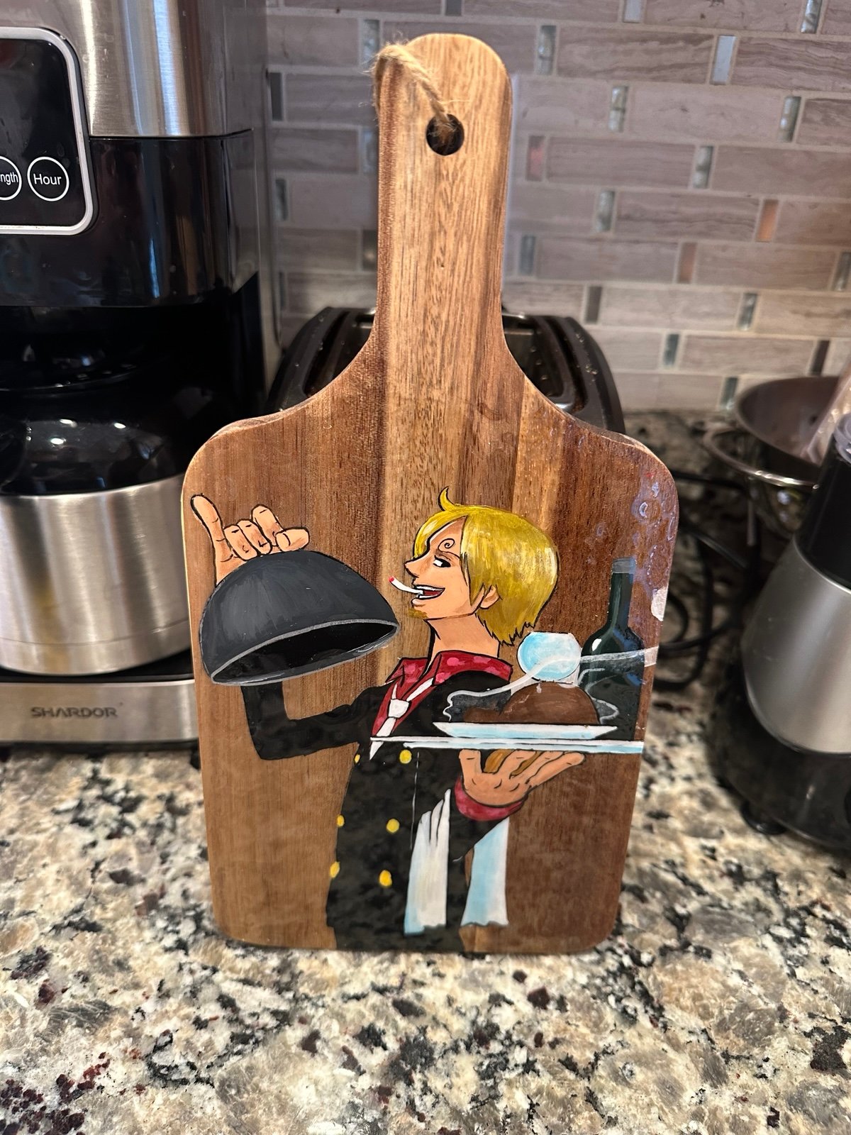 one piece sanji cutting board kitchen decor