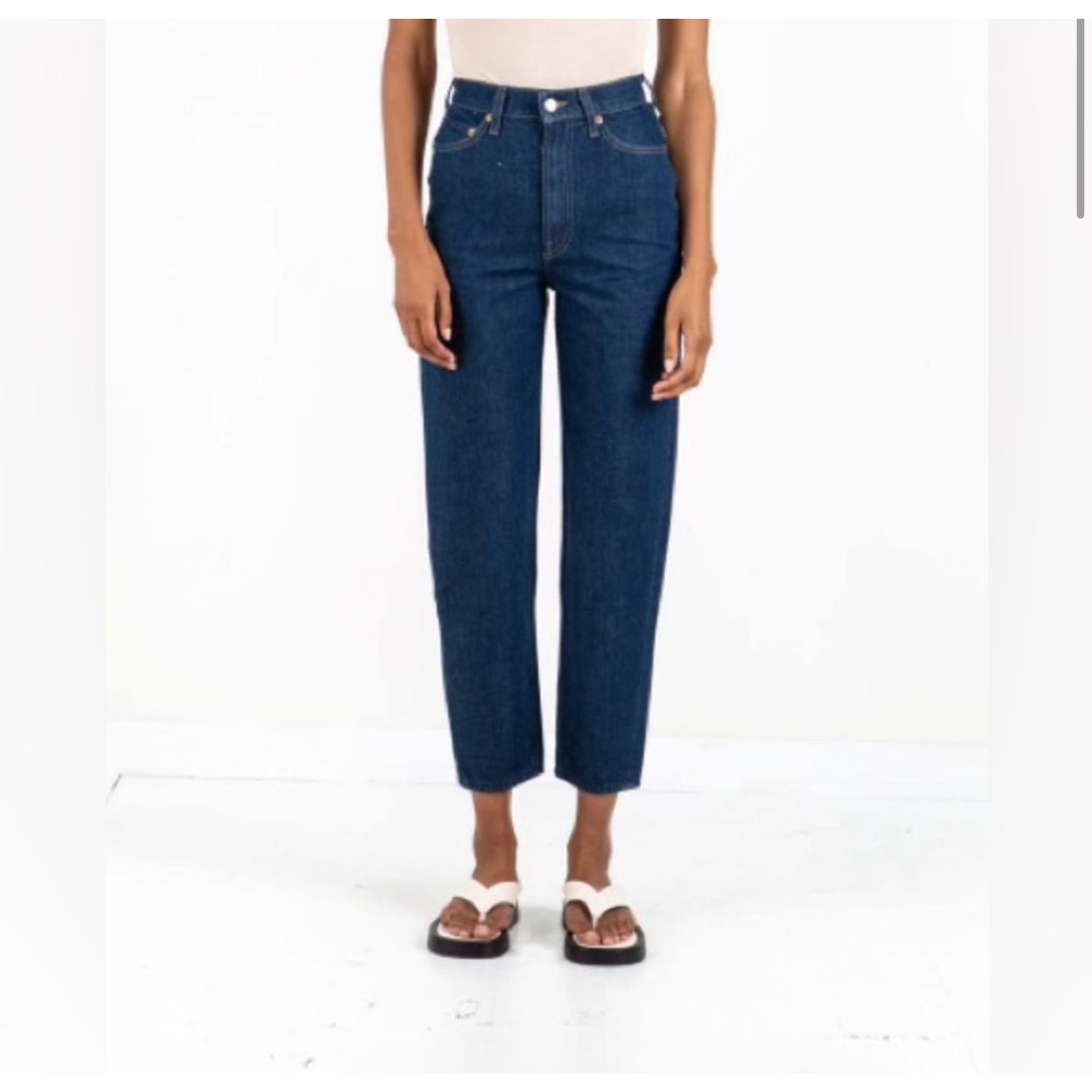 Mother SNACKS! High Waisted Twizzy Ankle Jeans Dark Wash