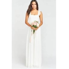 Show Me Your Mumu Women’s June Maxi Dress in White Size XXL