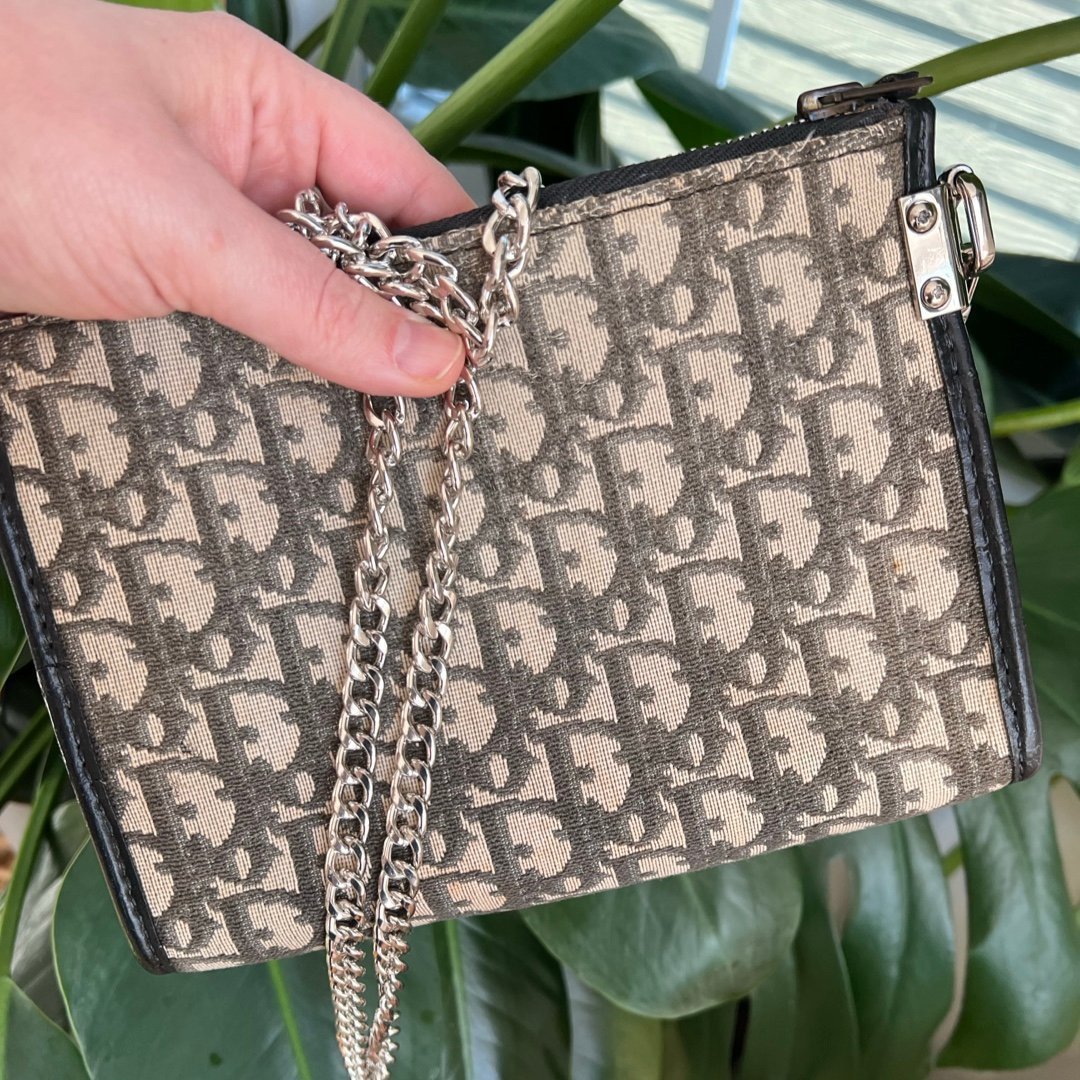 Authentic: Vintage, Christian Dior Trotter pouch converted to Crossbody Bag