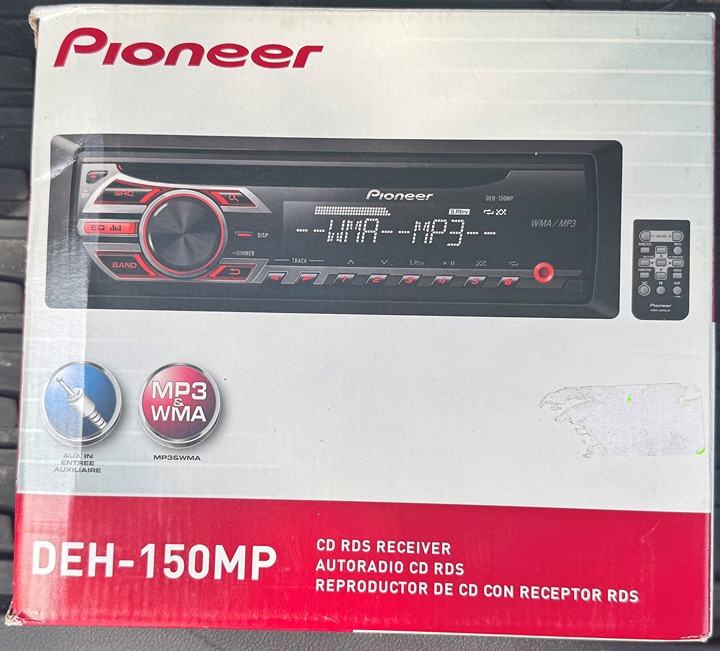 Pioneer Single Din In-Dash CD/CD-R/Rw, MP3/Wma/Wav Am/FM Front USB/Auxiliary Ins