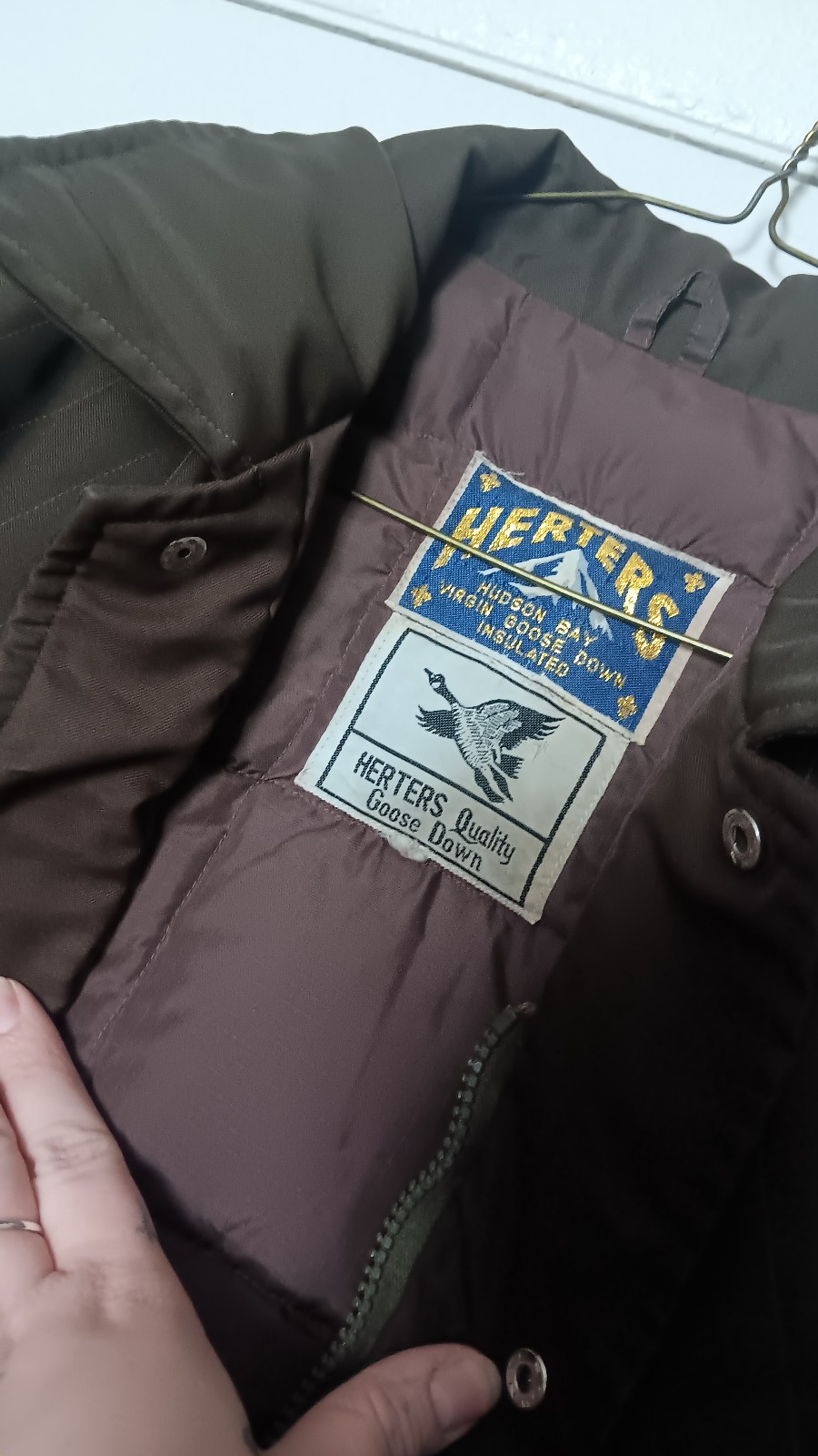 Vintage Herters Hudson Bay Virgin Goose Down Filled Jacket