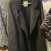 black wool coat - double sided wool