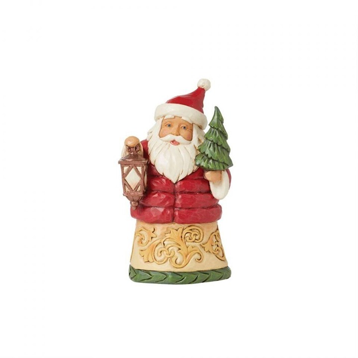 Jim Shore Mini Santa With Puffy Coat Figurine 6015465 NEW Santa Wearing Coat
