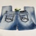 Miss Me Cropped Boyfriend Distressed High -Rise Bling Jeans 30