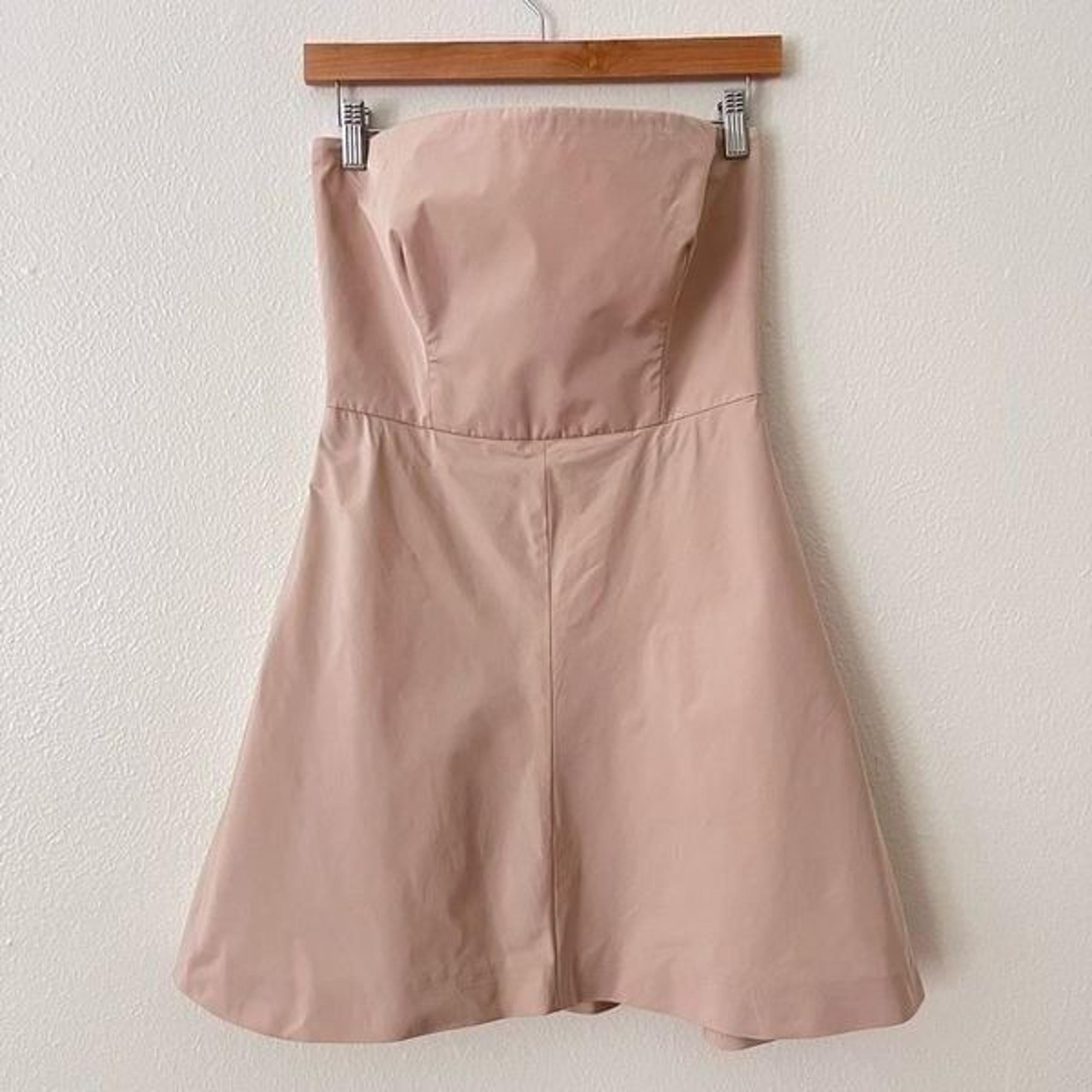 Vintage Red Valentino Women’s 42 US Small Pink Lined Bodice Mini Dress Strapless