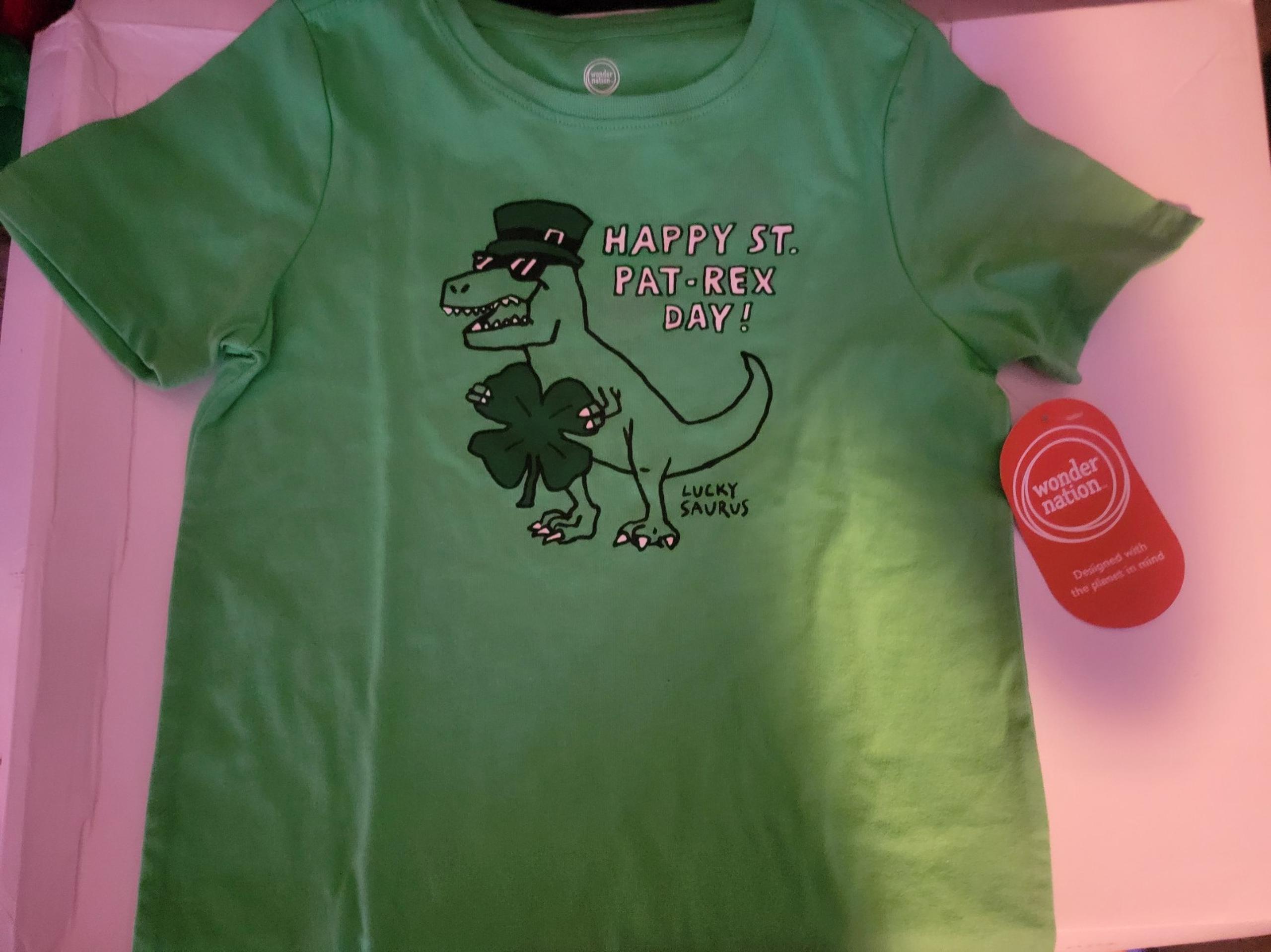 Happy St. Pat-Rex Day shirt for toddlers