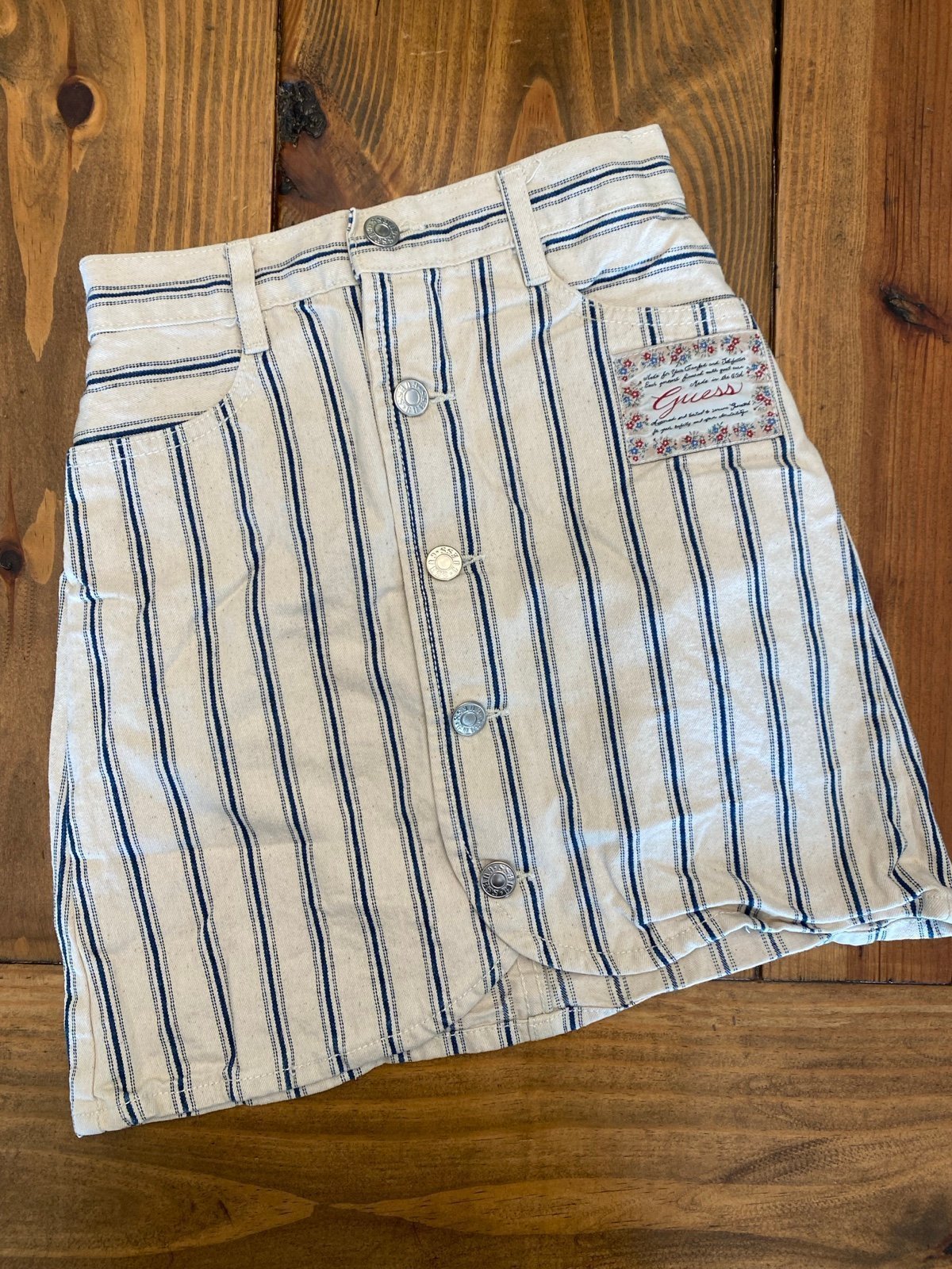Y2k vintage Guess stripe skirt size 10