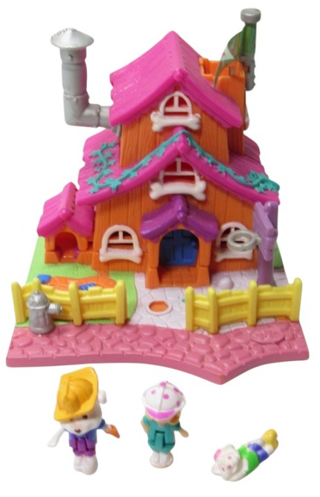 1994 Polly Pocket Vintage Complete Dog House Bluebird Toys (51671)