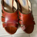 JIMMY CHOO Dray Leather Cork Platform Slide Sandal