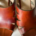 JIMMY CHOO Dray Leather Cork Platform Slide Sandal
