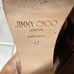 JIMMY CHOO Dray Leather Cork Platform Slide Sandal