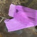 Pink velour flare pant y2k