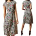 Ted Baker Stelaar Wilderness Midi Dress Leopard Print Cap Sleeve Georgette 4