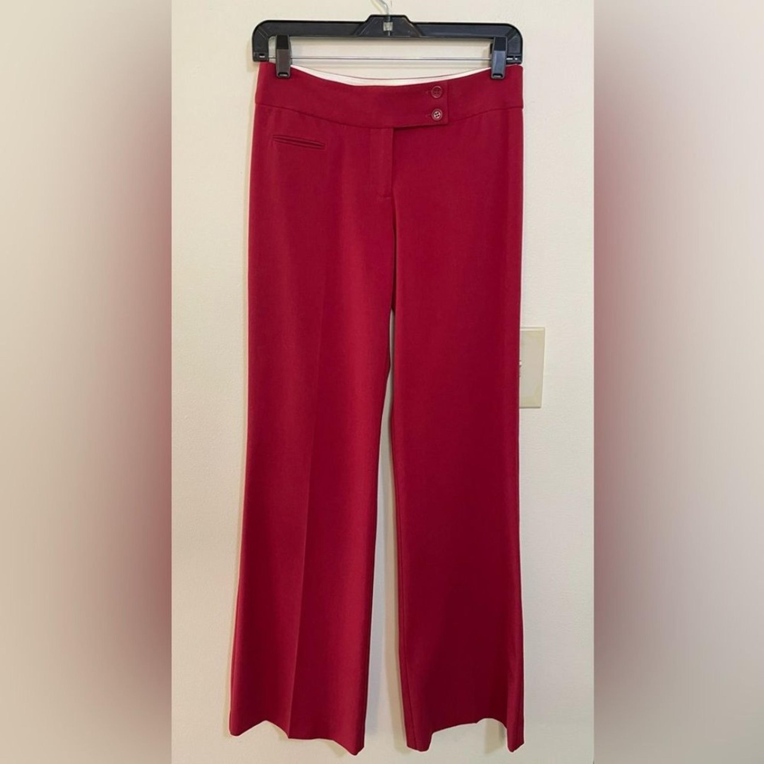 BCBGMAXAZRIA Women’s Wide Leg Low Rise Dress Pant Size 0