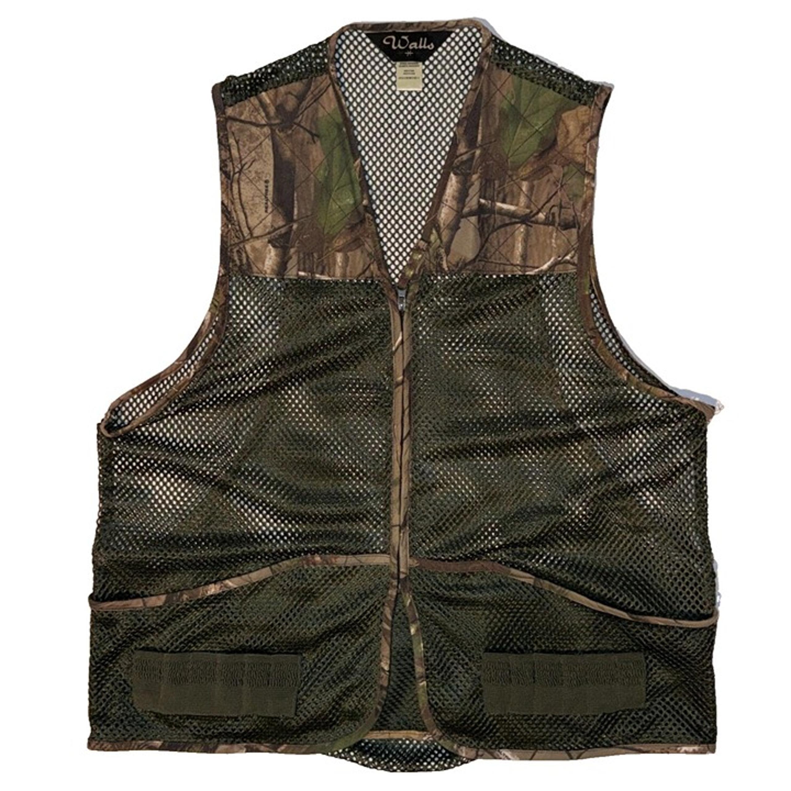 Walls Men's Brown Camo Mesh Hunting/Shooting Vest Medium/ Large Qual Bird