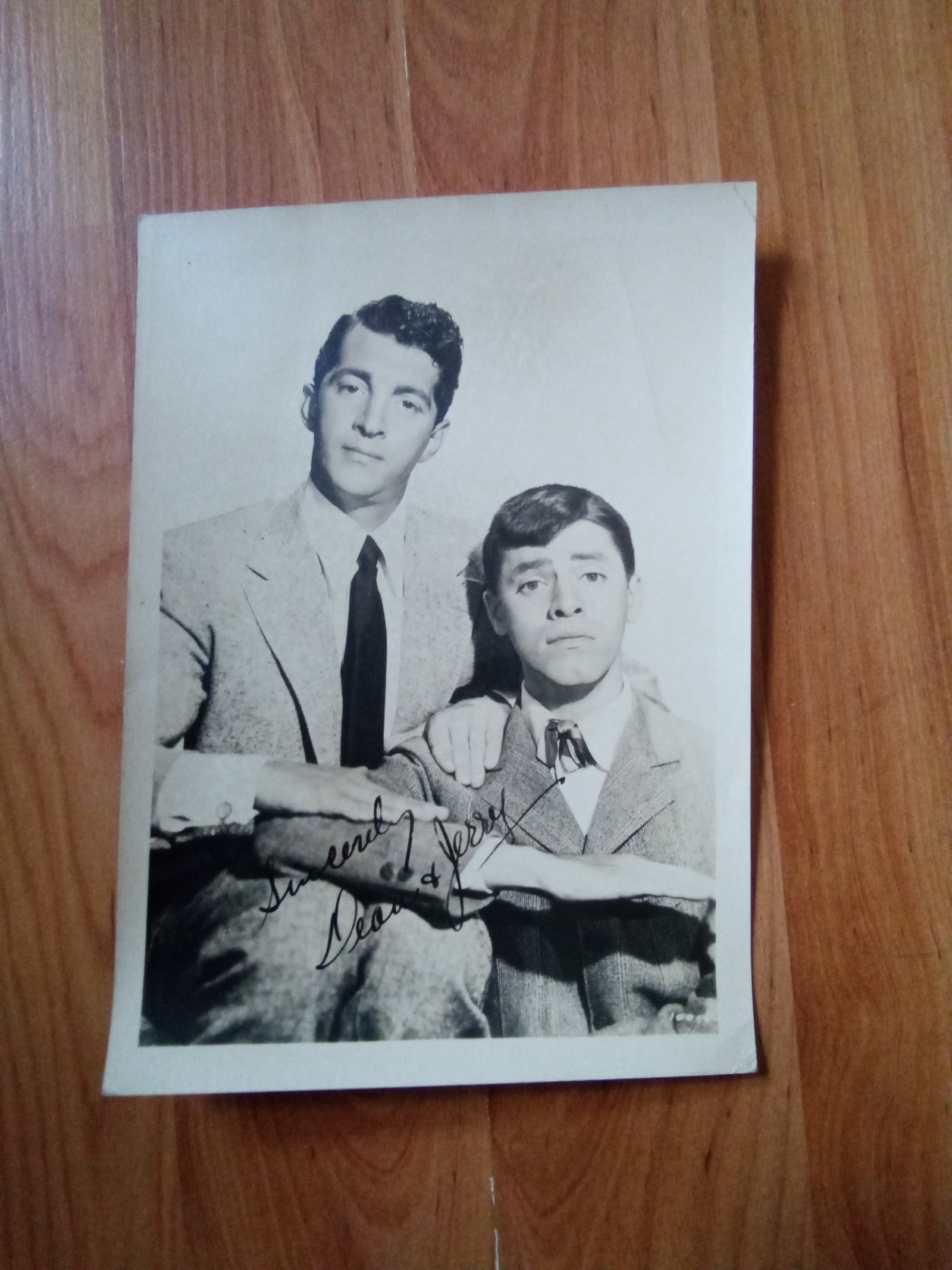 DEAN MARTIN JERRY LEWIS 5 X 7 BLACK AND WHITE. PUBLICITY PHOTO