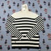 NWT Lauren Ralph Lauren Black/White Striped Thin Turtleneck Sweater, Size L