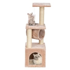 36 Stable Cute Sisal Cat Climb Holder Cat Tower Beige