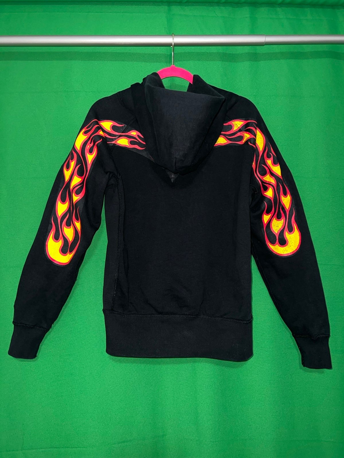 RARE Evisu Flame Zip Up Hoodie