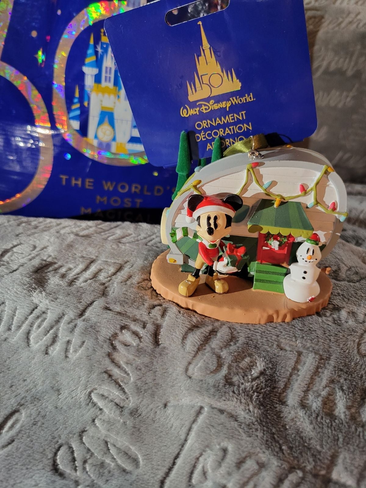 FORT WILDERNESS 50th Anniversary Mickey RV Christmas Ornament