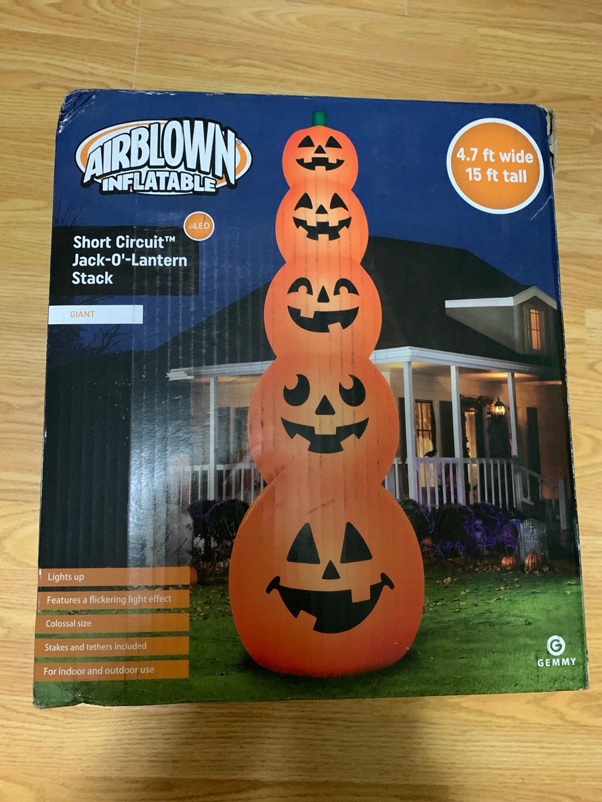 Halloween pumpkin stack