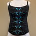 VS y2k vintage sequin embroidered corset