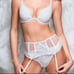 VS White Lace Bridal Garter Belt XS/S