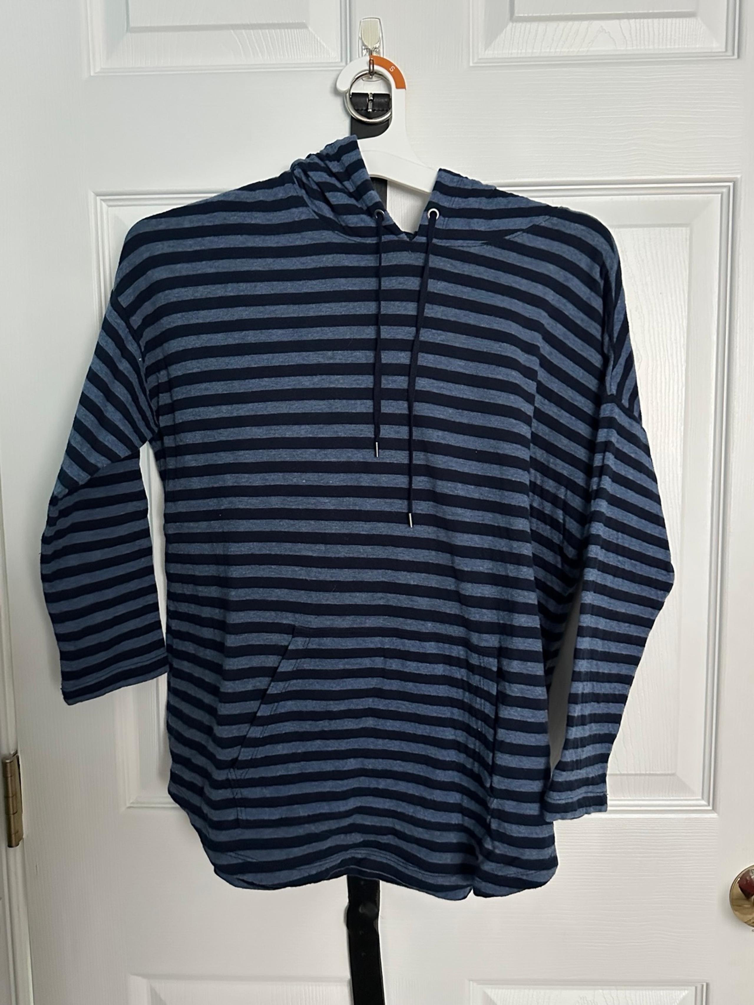 Women’s Chaps Stripped Quarter Sleeve Hoodie