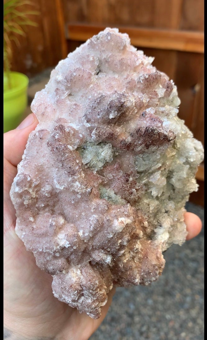 Large 2+ Pound Pink Selenite w/ Galena & Pyrite