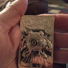 23 k gold plated pokemon metal card