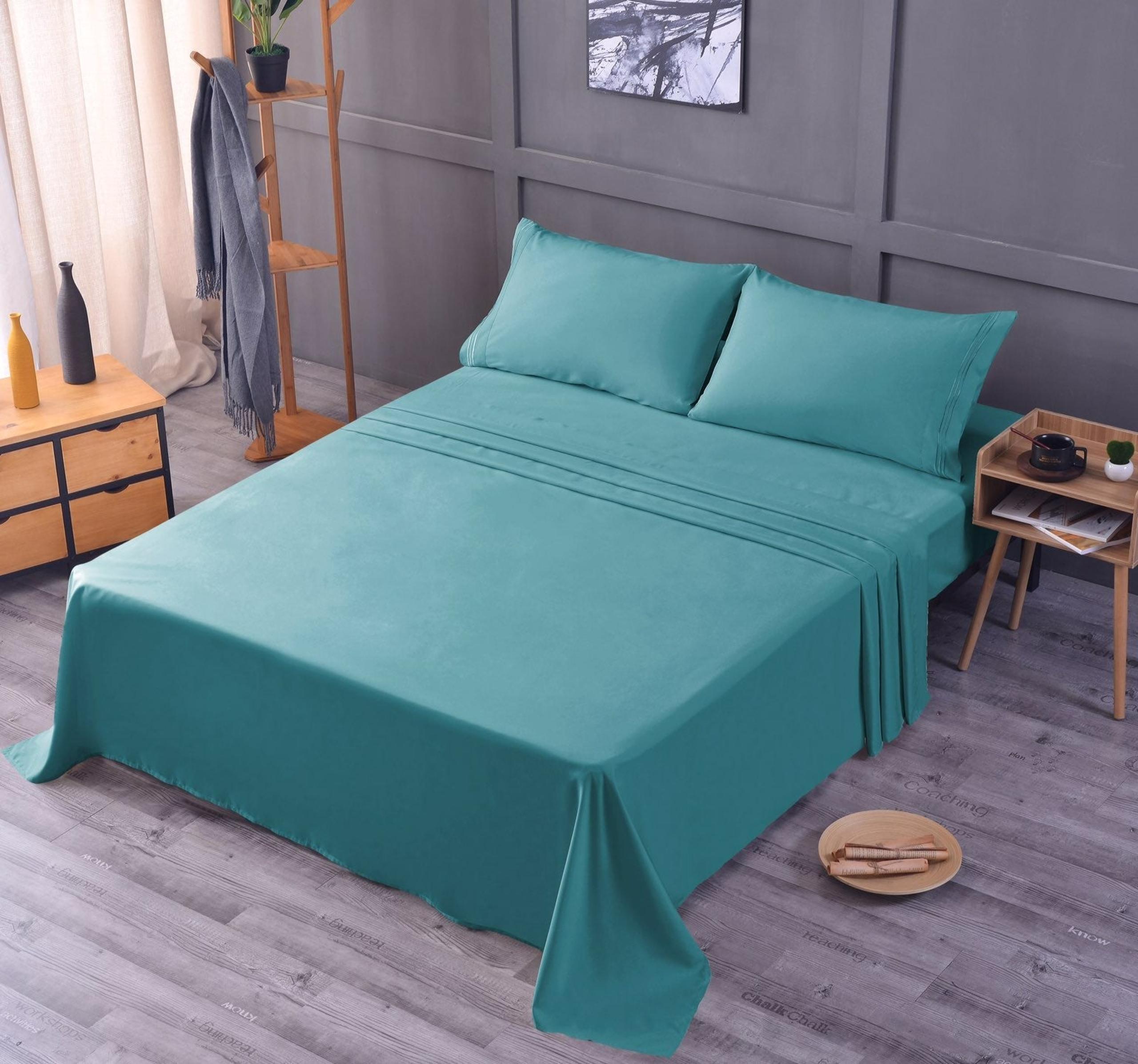 Bamboo Luxury Queen Sheet Set-Beach Blue