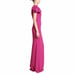 NWT Badgley Mischka Pink Twist Shoulder Detail Gown 650