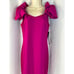 NWT Badgley Mischka Pink Twist Shoulder Detail Gown 650