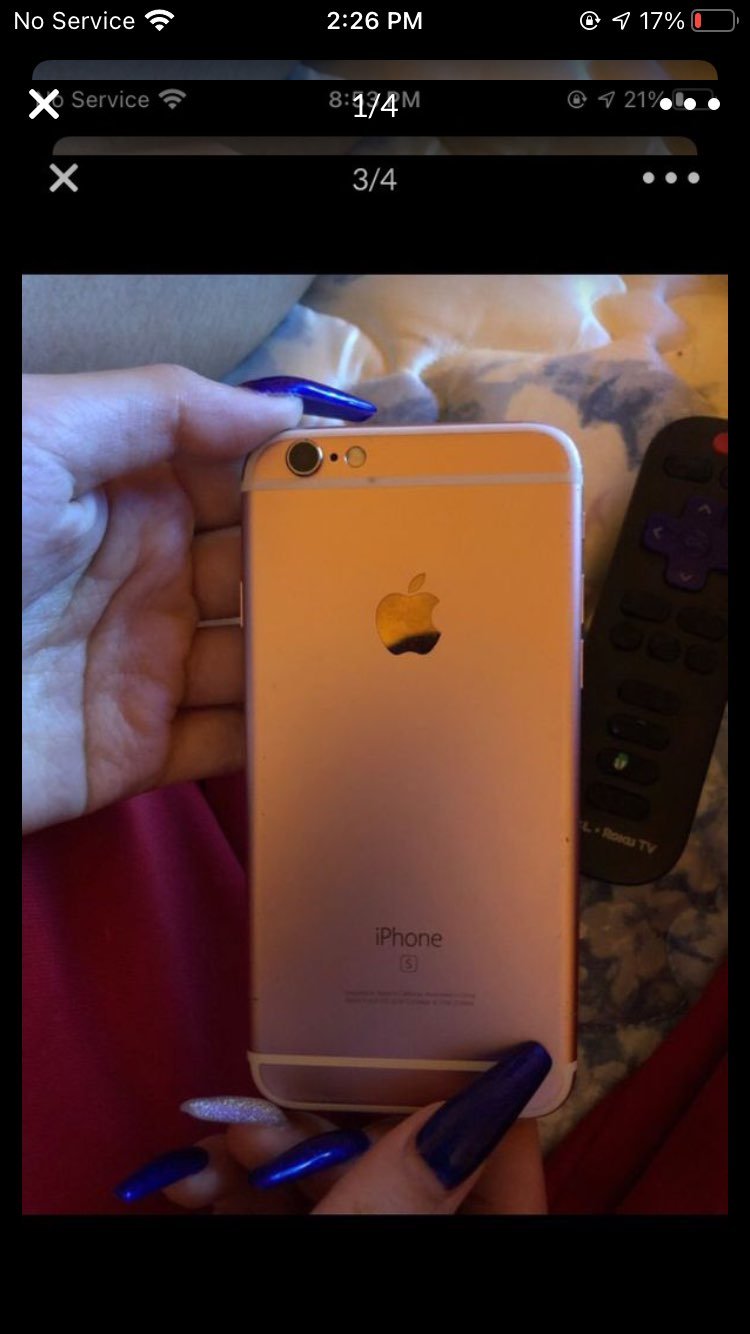 IPHONE 6s WITH LOCKED SIMS & CRACKED SCR