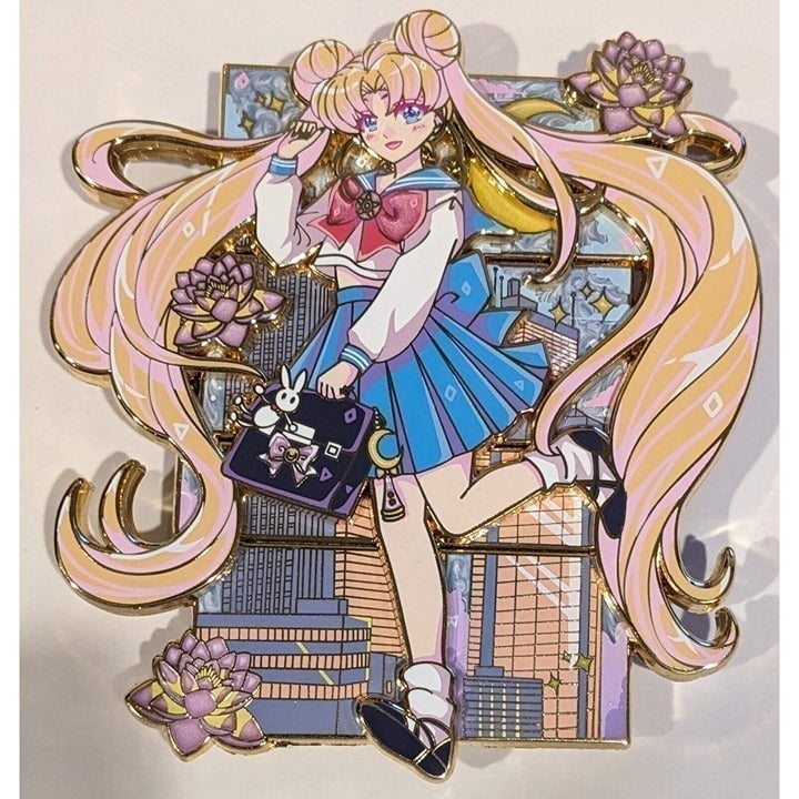 PastelShootingStar sailor moon School Girl Rush Pin on Pin A Grade usagi anime