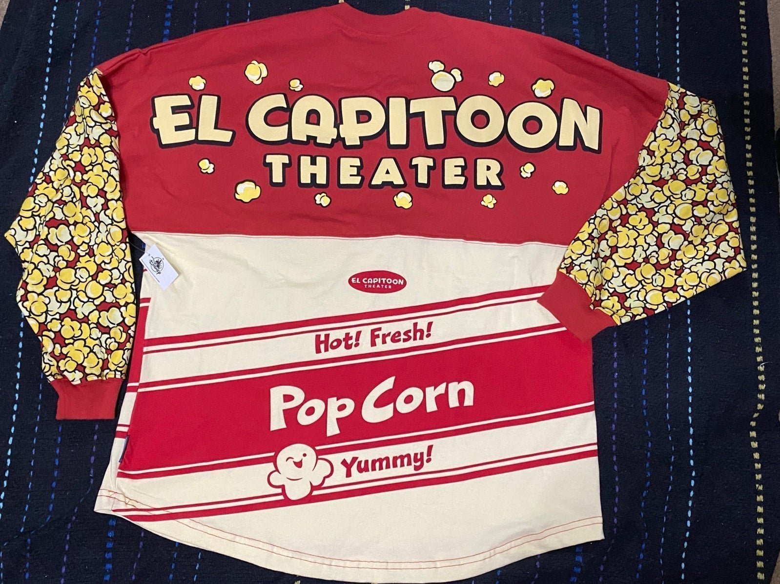 2023 Disney Destination D23 Expo WDI MOG El Capitoon Popcorn Spirit Jersey BNWT