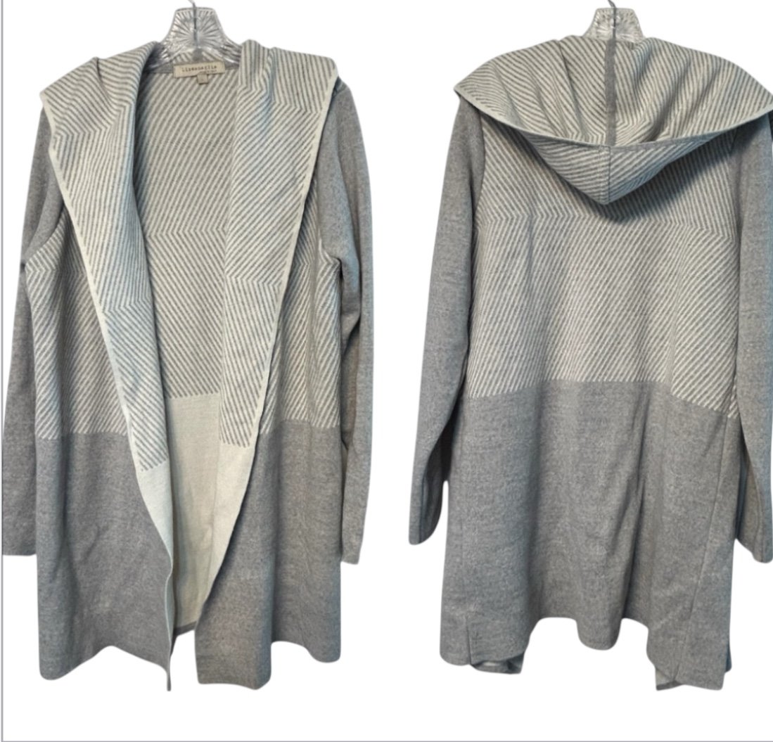 Anthropologie Lineamagia wool blend hooded cardigan