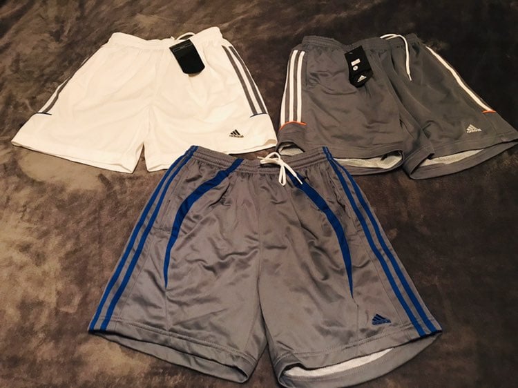 3 NWT Adidas men shorts lot