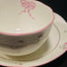 Lenox Petite Suite Cup & Saucer Pink Ribbon Embossed Rim. Very elegant tea set w