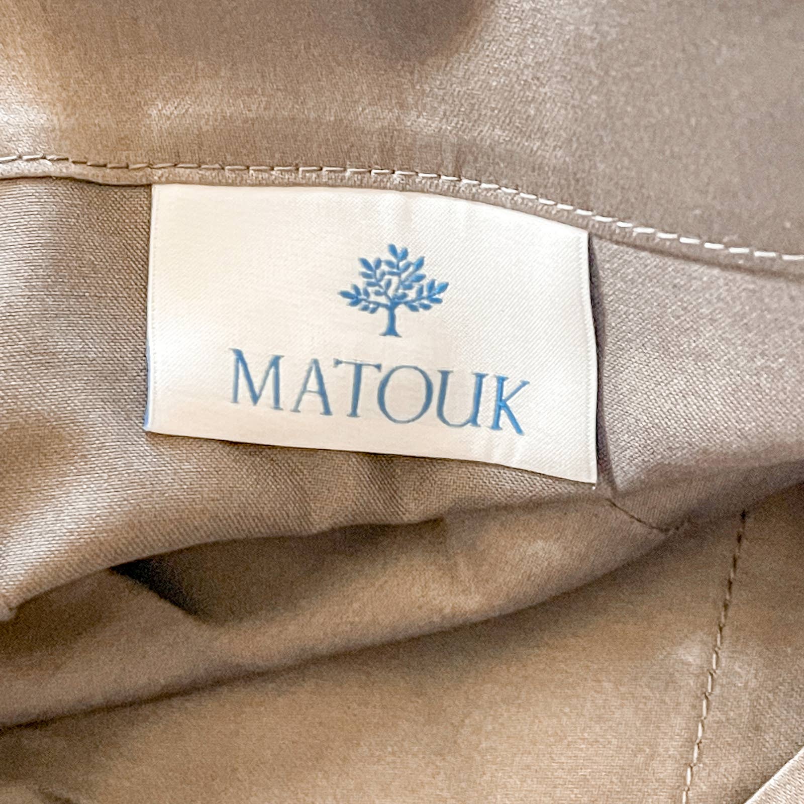 Matouk Nocturne selling Pillow Sham Gray Luxurious 100% Egyptian Cotton Size 27 x 27
